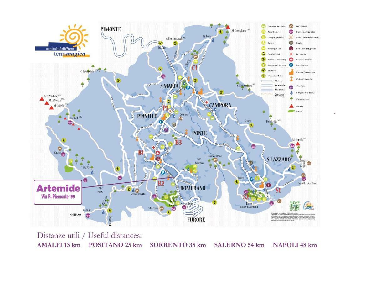 Vila Artemide Agerola Exteriér fotografie